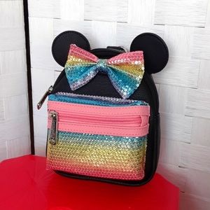 Disney Loungefly Rainbow Wristlet Bag